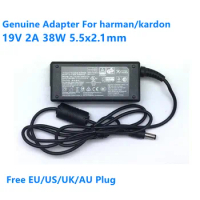 Genuine 19V 2A AU38AA-00 HU10634-13007 Power Supply AC Adapter For harman kardon Onyx studio 1 2 3 4 Bluetooth Speaker Charger
