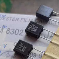Film capacitor 0.22UF/63V 220N/63V 224J/63V foot distance 5mm