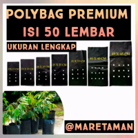 Polybag Ukuran Lengkap Isi 50 Lembar - 15x15cm 20x20cm 25x25cm 35x35cm 40x40cm 45x45cm
