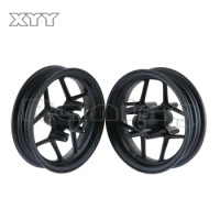 10inch Front 2.15-10 and Rear 2.50-10 4 fitting hole Rims Refitting for Dirt bike Pit Bike Vacuum Wheel