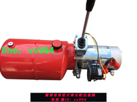 動力新款紅色啟動單元12V24V堆高車叉車雙作用站油缸液壓油泵電機
