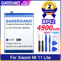 GUKEEDIANZI Battery BP42 4900mAh For Xiaomi Mi 11 Lite Mi11 Lite 11Lite Batteria
