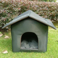 Outdoor Pet House Waterproof Pet Tent Bed Cats House Foldable Pet Sleepping Bed Detachable Cat House Portable Dog House Nest
