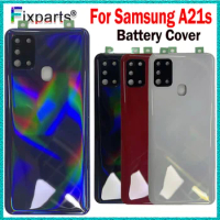 6.5” For Samsung Galaxy A21S Battery Back Cover Door Rear Housing For Samsung A217 A217F/DS Repair Parts+ Camera Glass Lens