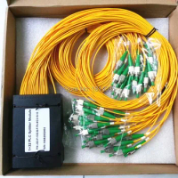 3.0mm PLC 1x32 ABS Box Module Type Splitter With FC/UPC Connector Fiber Optical PLC Splitter