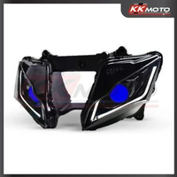 KENDMOTO Kawasaki ZX10R 2011-2015 LED Headlamp Projector Biru