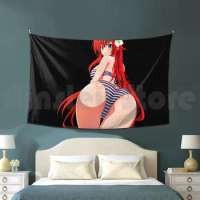 Rias Gremory Lewd Ass | High School Dxd Tapestry Living Room Bedroom Rias Gremory Highschool Dxd High School Dxd Rias