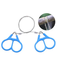 Portable Mini Outdoor Stainless Steel Line Wire Saw Survival Cable Chain Fretsaw stainless Wire Rope Camping tools