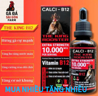 Vitamin 100ml  b12-10000 - Giúp gà nở cơ, sung sức, ra đòn mạnh mẽ.