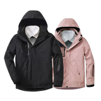 【Alishia】男女款親膚舒適防風連帽三種穿法衝鋒外套 M-4XL(男五色 / 女四色)