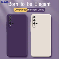 Original Square Liquid Silicone Phone Case for Huawei Nova 5 5T 5i Pro 5Z Nova5T Nova5iPro Soft Shockproof Back Cover Housing
