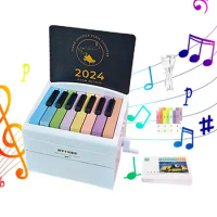 Piano Desk Calendar 2024 2024 Mini Piano Calendar Playable Jay Chou Desk Calendar Desktop Ornament Peripheral Birthday Gift