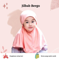 Jilbab Bergo Bayi / hijab anak daily / kerudung baby 0-3 tahun Muslim Instan Nyaman