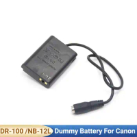 NB-12L Dummy Battery for Canon G1X Mark II 2 And N100 Digital Cameras DR-100 DC Coupler