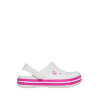 Crocs Crocband Clog K White/Pink Crush Sendal Anak Perempuan (CCR2070066WU) C12