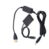 USB DC Charging Cable+NB-13L Dummy Battery DR-110 Coupler for Canon G7X Mark II G1X MII G5X G9X SX720 Cameras