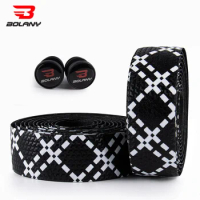 BOLANY Road Bicycle Sweat Absorbing Breathable Bar Tape EIEIO PU EVA Handlebar Tapes 80g/Pair Bike Accessories
