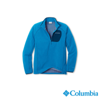 Columbia 哥倫比亞 男款 - Omni-Hea柔暖刷毛半開襟上衣-藍色 UAE08830BL/FW22