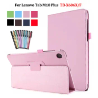 Tablet Funda For Lenovo Tab M10 Plus Case 10.3 Inch TB X606F X606X Flip Cover Stand Shell For Lenovo Tab M10 FHD Plus Case Coque