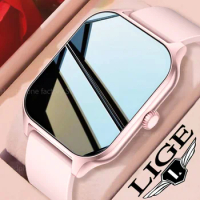 LIGE 2023 High Quality Smart Watch Bluetooth Call Sports Bracelet Waterproof Custom Watch Face Clock Women Smartwatch For Xiaomi