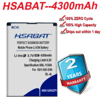 HSABAT Top Brand 4300mAh BP-4L battery For Nokia E61i E63 E90 E95 E72 E52 E71 6650F N810 N97 within tracking number
