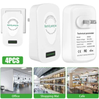 4Pcs Power Saver 90V-250V Electric Energy Saver US Standard Household Safe Electricity Saving Box Portable Power Saving Device
