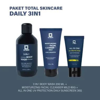 Paket LT Men Skincare For Men - Paket Perawatan Lengkap Untuk Pria Daily Acne Brightening TotalCare 