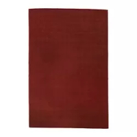 karpet, bulu tipis, jingga kecokelatan, 120x180 cm