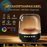 RGB Speaker Bluetooth Portable Transparant Double Subwoofer 360 Stereo Surround HD Music Speaker Por