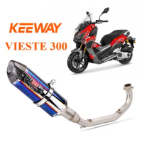 Motorcycle Exhaust Muffler Motorcycle Muffler Pipe For Keeway Visete 300 XDV 2023 Exhaust Muffler Escapes