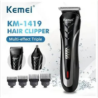 Kemei KM-1419 Hair Clipper 3 in1 Alat Cukur Rambut Kemei 1419 Utama jaya