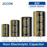 2Pcs JCCON Audio Electrolytic Capacitor 63V 3300UF 4700UF 6800UF 10000UF 12000UF 15000UF 22000UF Low ESR For Hifi Amplifier