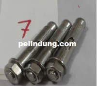 per 3 Baut Bracket 8 mm x 4 cm Selongsong Baut Anchor Bolt Baut Beton