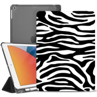 Zebra fur texture Silicone ipad Case For 10.9 inch Air 4 2020 10.5 inch iPad Pro 7th Generation 12.9 ipad Pro 2018 Mini 5 Cover