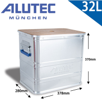台灣總代理 德國ALUTEC-輕量化分類鋁箱 工具收納 露營收納 (32L)-含蓋
