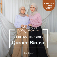 Rasa Sayang Qamee Blouse / Modern Checkered Blouse / Blouse Korean Style / Muslimah Outfit Korean [ 