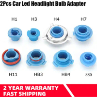 2Pcs Car Halogen Capsule Headlamps LED Headlight Bulb Base Lifespan Adapter Socket Retainer Holder 880/HB4/HB3/H11/H7/H4/H3/H1