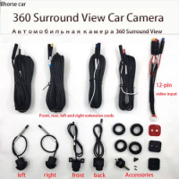 3D 360 Camera for Android Car Radio Built-in 360APP Model Car 360°view Bird's Eye View System 4 Cameras Rear/Front/Left/Right