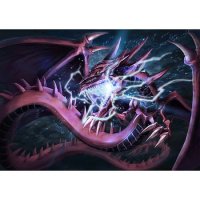 YUGIOH Electric Dragon Playmat Painting Art Mat Cards Cover MGT Cards Protector DTCG MTG TCG Mousemat/Star Reals Board Games