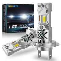 12V H7 Led Bulb 1:1 Mini Size Xenon White Headlight Bulb 24000Lm Single Copper Tube Fan Wireless H7 Car Led Lamps Bright