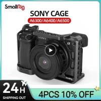 SmallRig A6400 Camera Cage for Sony Alpha A6300 / A6400 / A6500 / A6100 Camera w/ 1/4 3/8 Thread Holes for Vlog DIY Option 2310