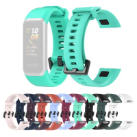 2022 New Soft Sports Silicone Strap Replacement Watch Band Buckle Bracelet for HUAWEI Band 4 ADS-B29 / Honor Band 5i ADS-B19