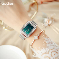 ADDIES Watch Women Stainless Steel Analog Quartz Wristwatch Fashion Luxury Ladies Golden Rose Gold Watch Clock Women's watch