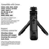 Wireless Grip Tripod Remote Control for Canon EOS R8 R5 77D 250D 200D 90D M200 800D M50 PowerShot SX70HS replace HG-100TBR BR-E1