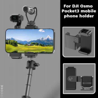 Hepail for dji Osmo Pocket3 Expansion Phone Holder Adapter Protecting Borders Extended Handle N0q5