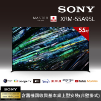 【預購1~2個月】 Sony BRAVIA 55吋 4K HDR QD-OLED Google TV 顯示器 XRM-55A95L