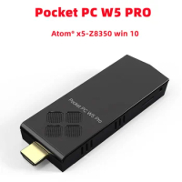 W5 PRO Mini PC TV Stick Windows 10 Computer Pocket PC Atom® x5-Z8350 DDR3 4GB/8GB RAM 64GB/128GB ROM 2.4G/5G WiFi BT4.0 4K HD