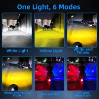 Lampu Depan LED Motosikal, Lampu Strob Putih, Kuning, Merah dan Biru, Lampu Tambahan, Mentol 3570