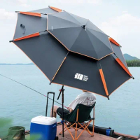 Outdoor Waterproof Awning Sunshade Ultralight Folding Fishing Parasol for Beach Camping Awnings Luxury Nature Hike Accessories