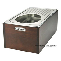 金時代書香咖啡   TIAMO 洗杯器渣桶附滴水盤木盒(大)  BC2411